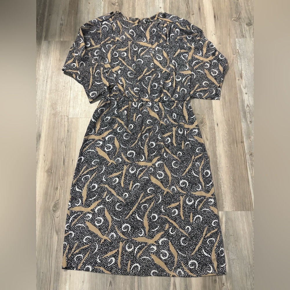 Breli Originals Abstract Print Vintage  Dress – Size 18 (USA Made) IGLWU